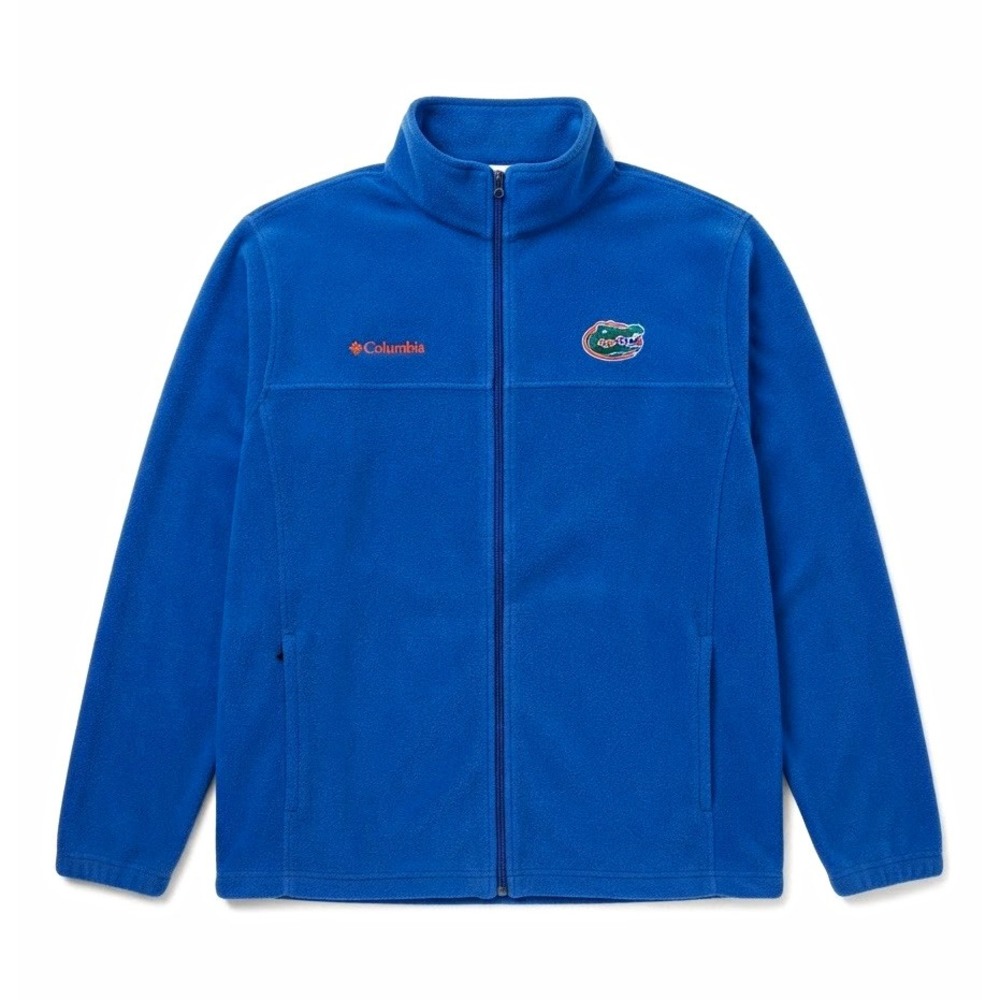 Columbia Florida Gators Fleece Jacket Mens XL Blue Full Zip Embroidered Logo